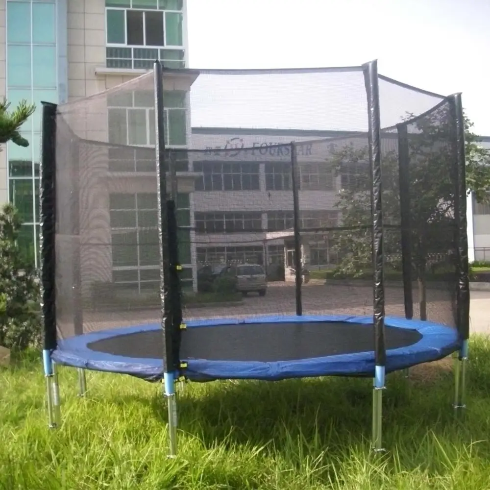 second hand Russian batut trampoline with safety net