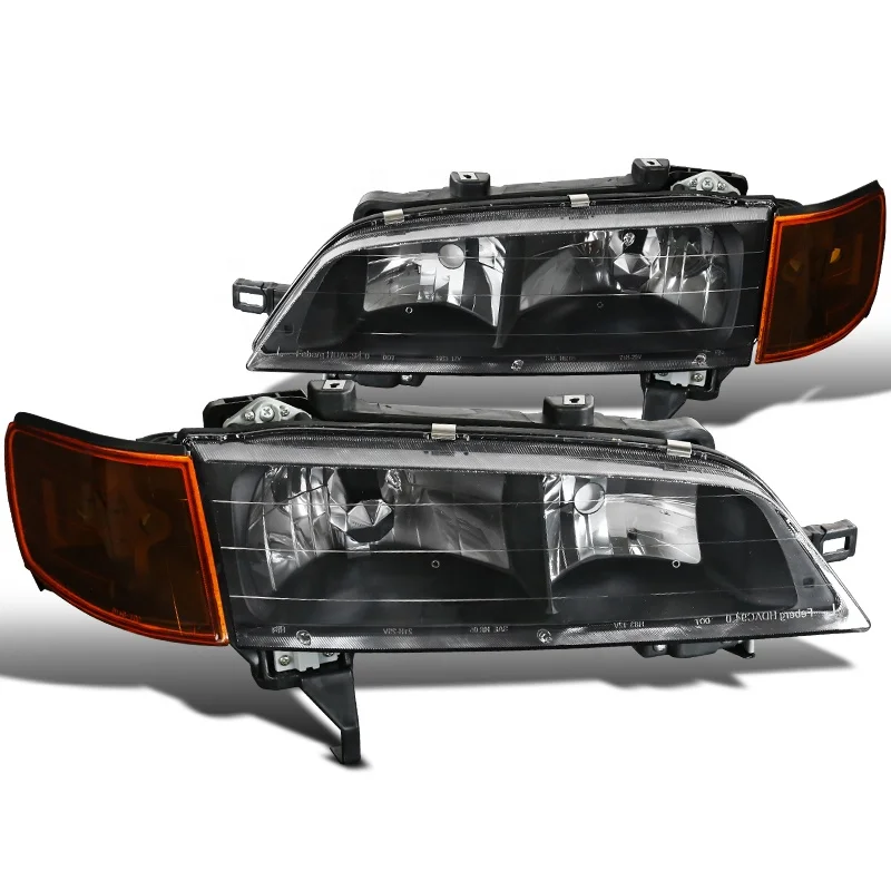 Apply To Auto headlamp For  Honda Accord 1994-1997 black  headlights Head lamp+Park Lamp lights