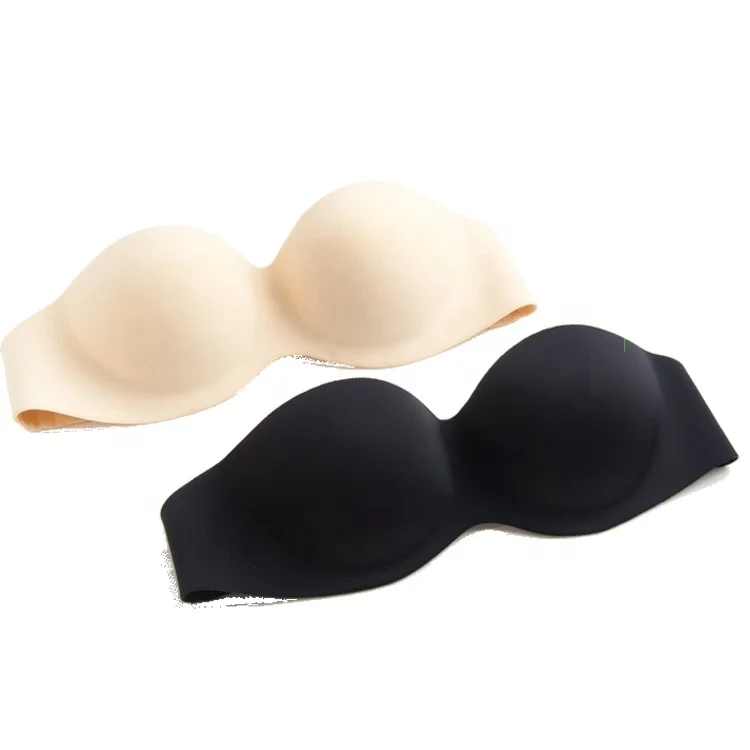 enchanting strapless seamless bra One Piece seamless invisible transparent breast nipple bra
