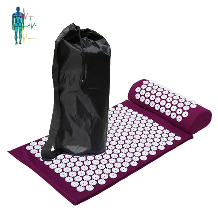 
Acupuncture Yoga Massage Mat Body Heal Care Products Massage Cushion with Travel Neck Pillow 