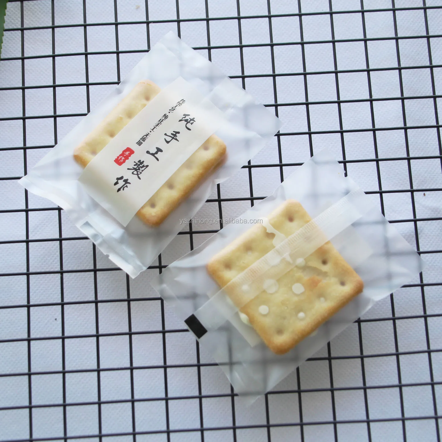 High quality Mooncake Packing Plastic Bag sachet for Donuts Waffle Cookie Hot Food packaging
