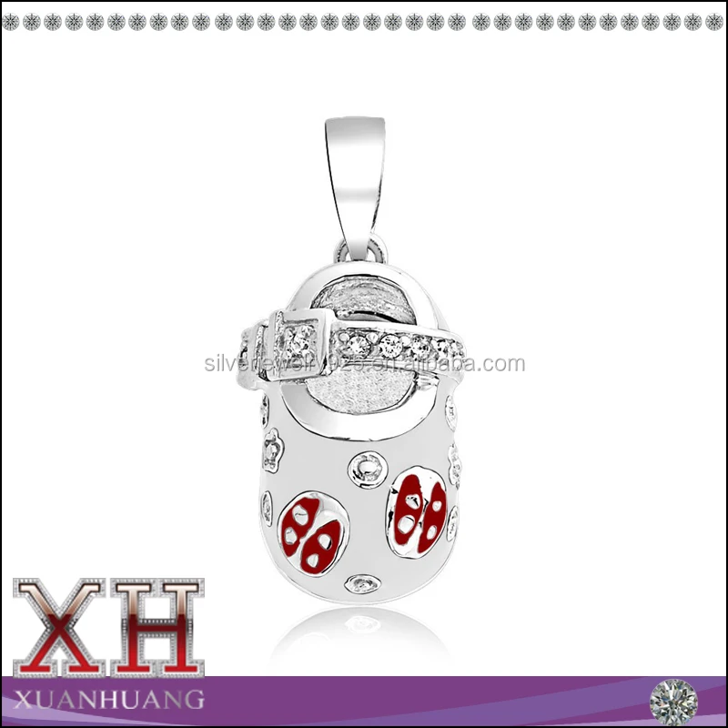 Chinese Factory Wholesale 925 Sterling Silver Kids Jewelry Enamel Pendant necklace jewelry 925