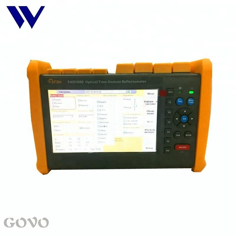 Grandway FHO5000-M21 7inch touchscreen MM OTDR 850/1300nm 19/21dB optical time domain reflectometer