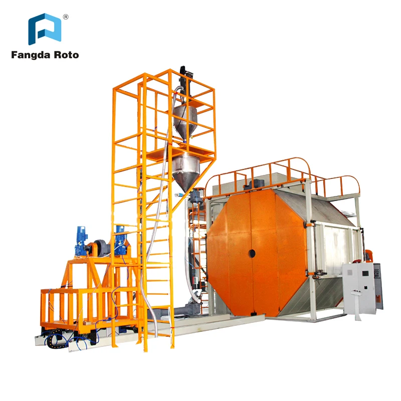 High Quality Shuttle Plastic Water Tank Making Rotomolding Machinery