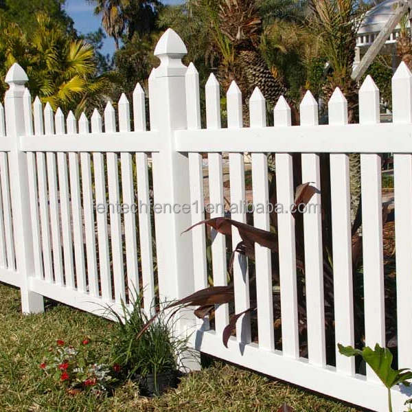 American Style Cheap PVC Plastic Decorative Picket Garden Fence Panel