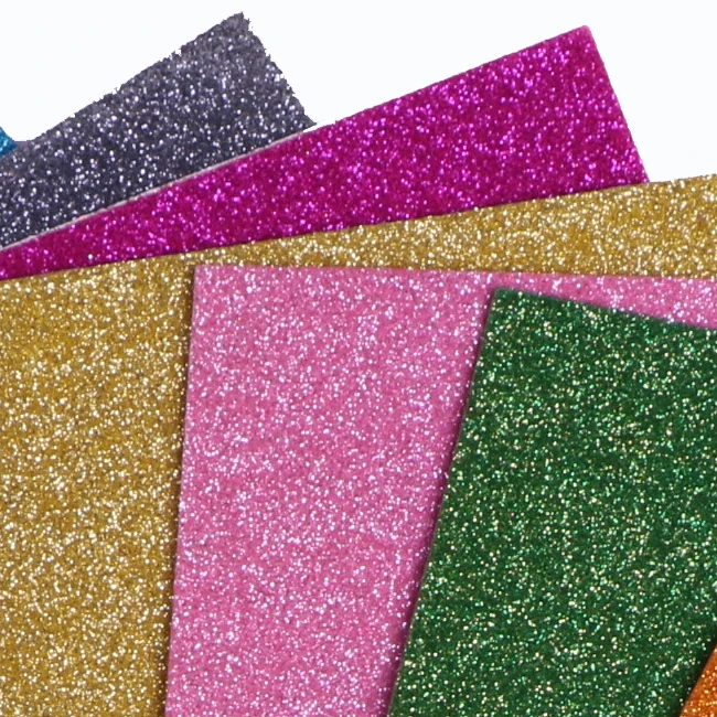 
100 Pieces Assorted Colors A4 Size8 X 12 Inch Shiny Glitter Fabric Sheets Faux Leather Glitter Canvas Sheets 