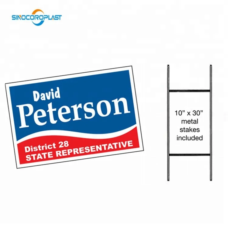 PP Custom  Flute Sheet With Print Corflute Plastic Sheet advertising sign