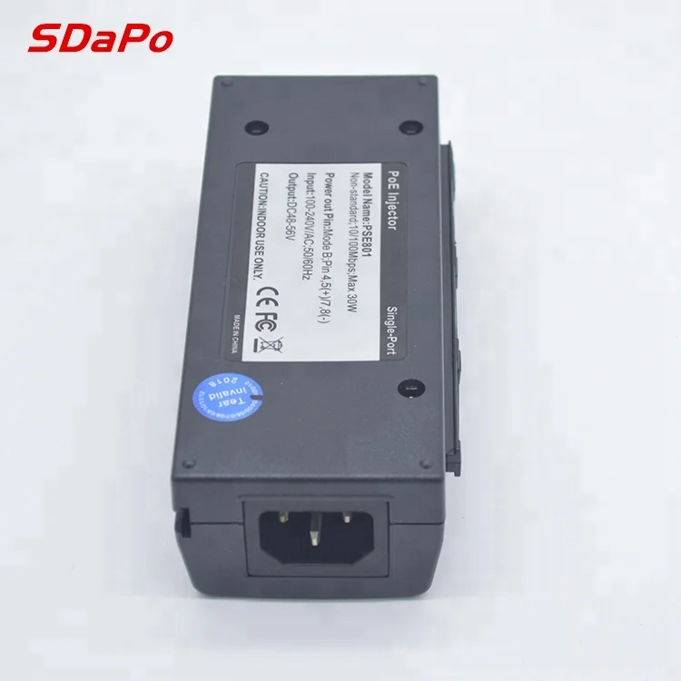 PSE30TG IEEE802.3af/at стандартная Максимальная мощность 30 Вт 100 ~ 240 В гигабитный Инжектор poe высокого качества