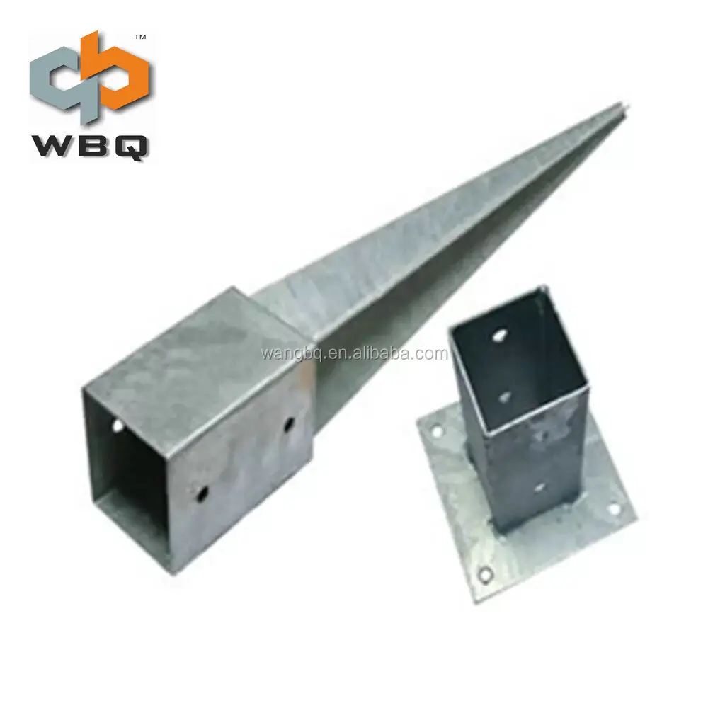 cheap square pole anchor for garden and fence
