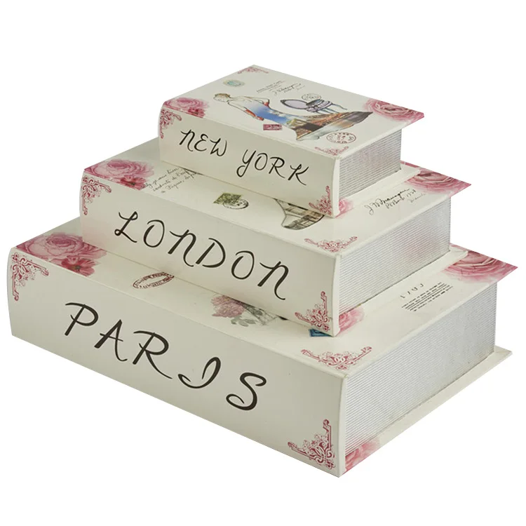 
Manufacturer Wholesale Antique Wooden Book Shaped Decorative Boxes 
