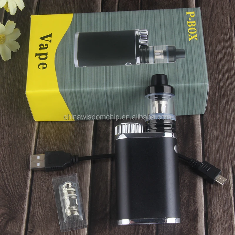 Wholesale P-BOX 50w high power electronic cigarette kit box vape