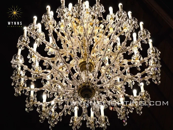 Maria Theresa Style Luxury Hotel Villa Crystal Chandelier Elegant Pendant Lights for Premium Interiors