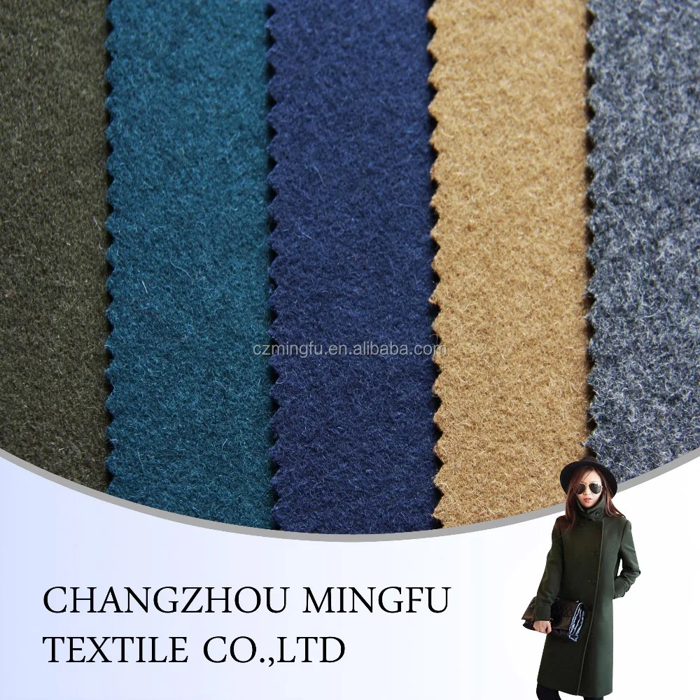 various colour melton wool fabric, chinese high quality melton woven felt  fabric,Wool Blended Fabrics