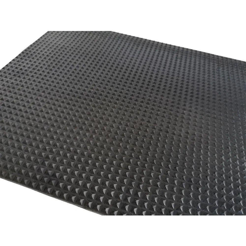 China factory price Antislip rubber mat with customized stripe and pattern