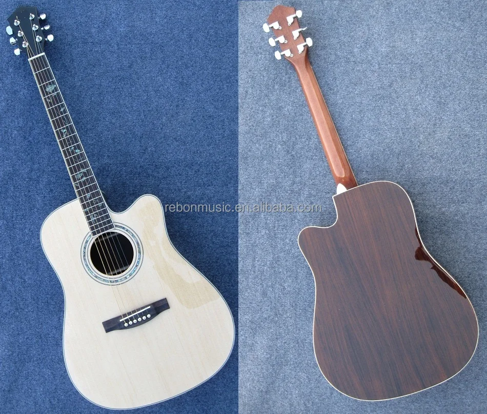 Weifang Rebon 41 inch DC-78 spruce&rosewood acoustic guitar