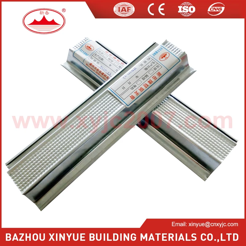 galvanized steel c channel/metal stud sizes for gypsum drywall/OMEGA profile