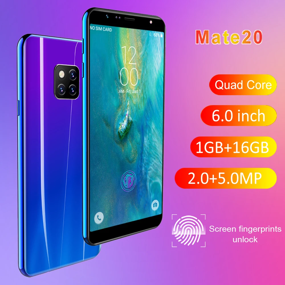 Купить прямо из Китая смартфон A70 двойные задние камеры 6,3 дюймов мобильный телефон Смартфон Мобильные телефоны