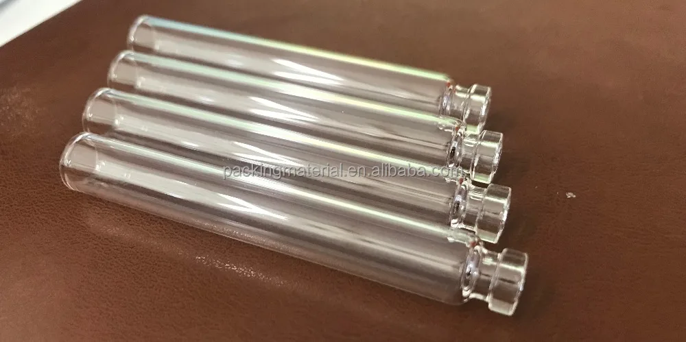 Dental Cartridge Vial High Borosilicate Clear Glass with Rubber Stopper and Aluminium Cap 1.8ml 3ml  4ml Double Cavity