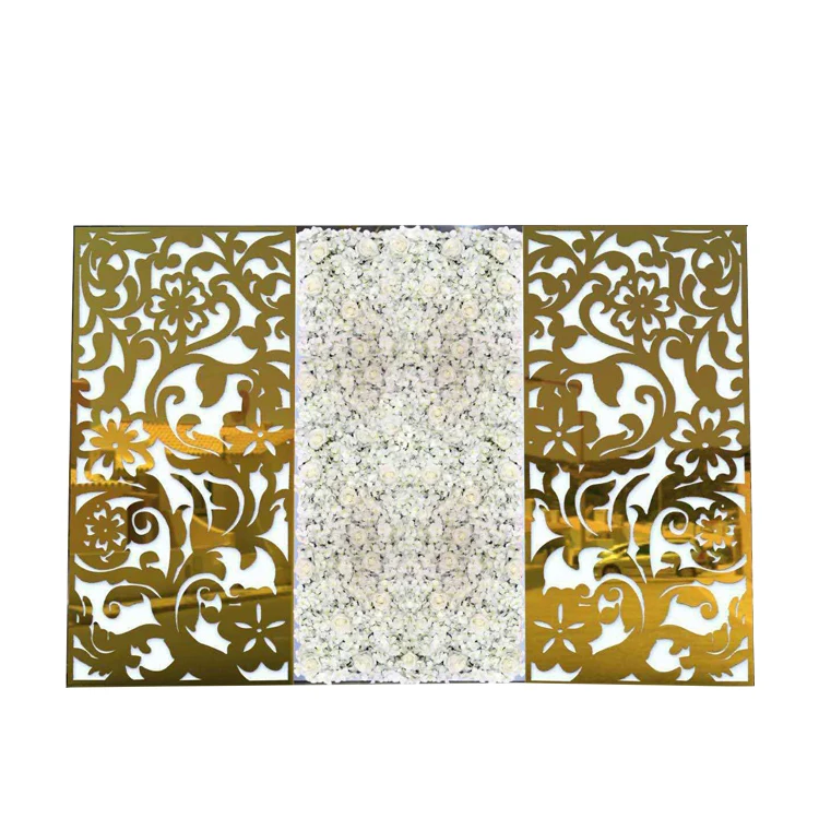 Wholesale Luxury Newest Golden MONET Wedding Backdrop for Wedding Event Decoration
