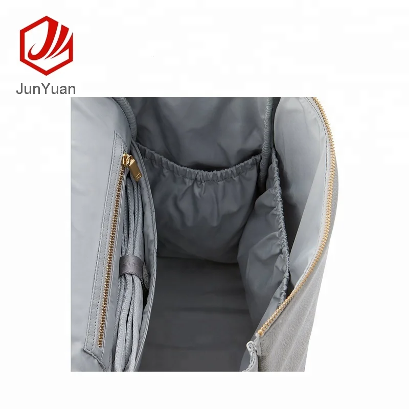 QUAN ZHOU New Fashion PU Leather Baby Nappy Bag Backpack Diaper Bag