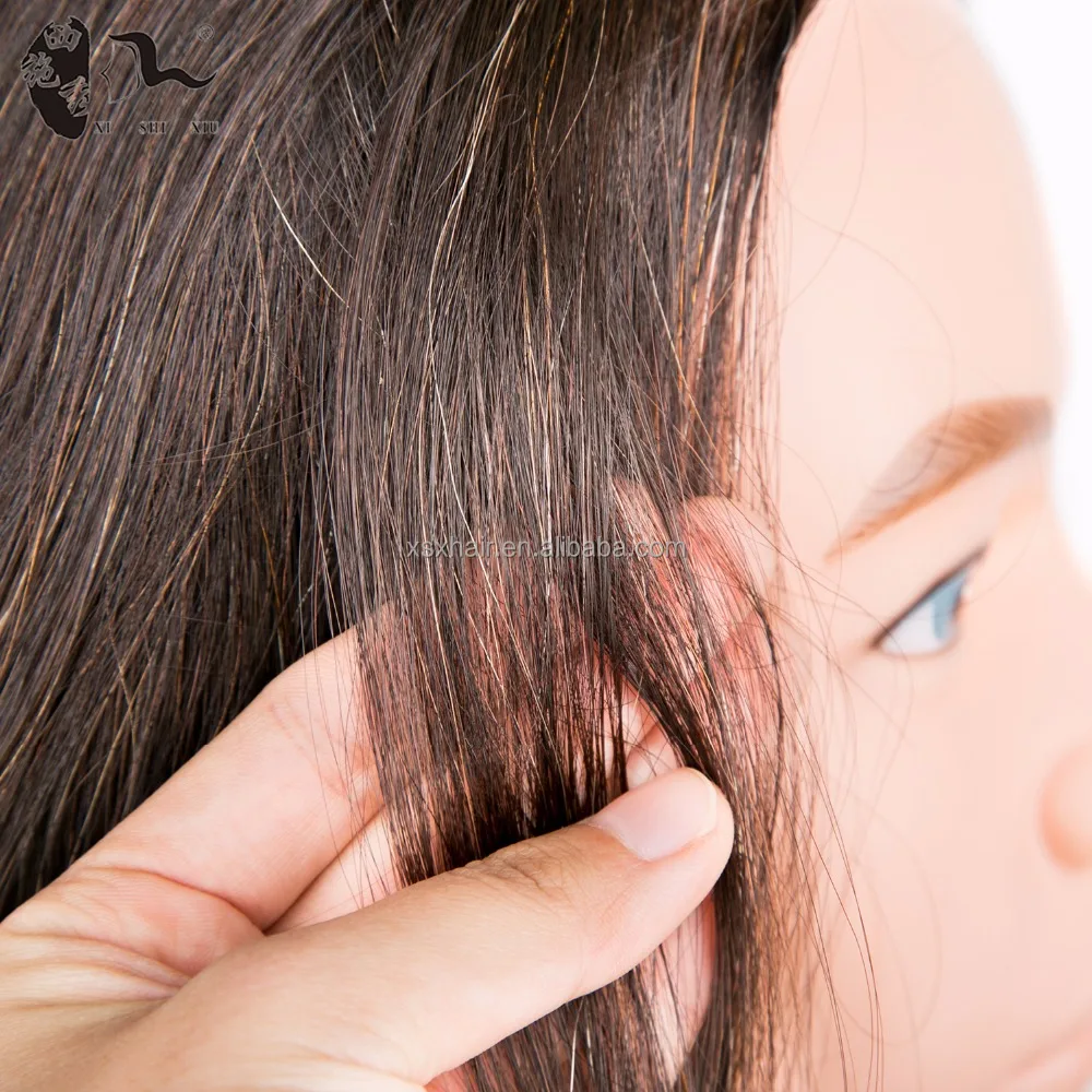 XISHIXIU high quality training male head, men hair training head, male mannequin head with human hair