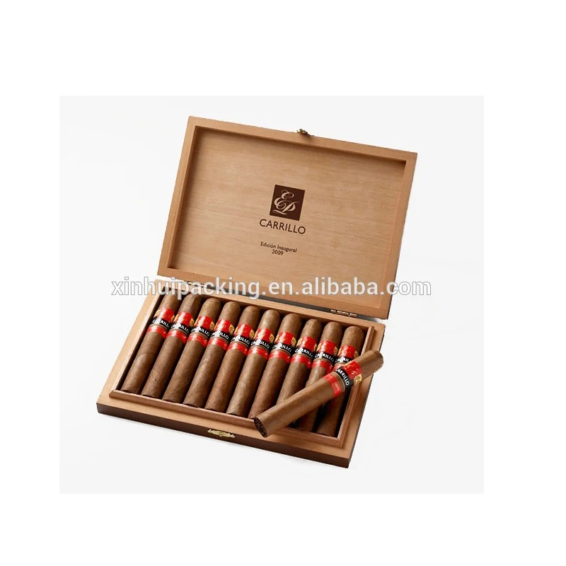 Custom Design Cedar Wood Compartment Box With Dividers For Cigar Packing