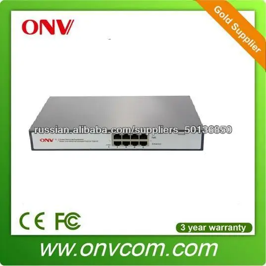 4 портовый Гигабитный POE концентратор инжектор питания