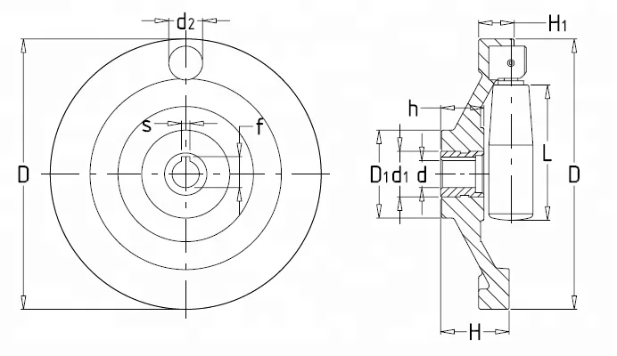 High quality Solid Industrial Lathe Handwheel Retractable handle