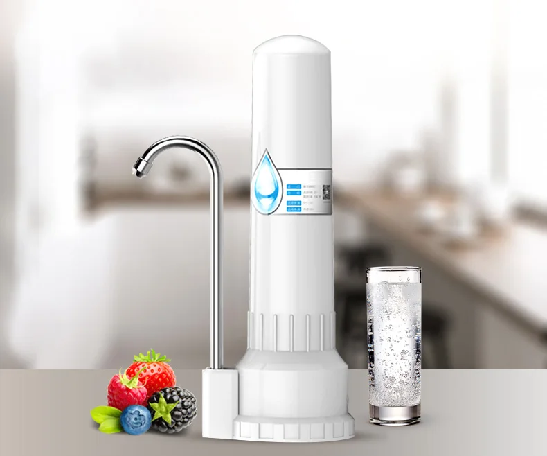 single stage table top drinking water filter, home water filter