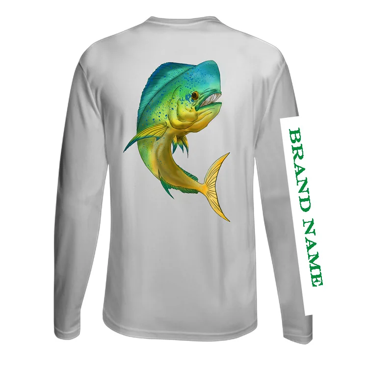 Оптовая продажа от производителя, наружная Солнцезащитная рубашка mahi fishi для рыбалки