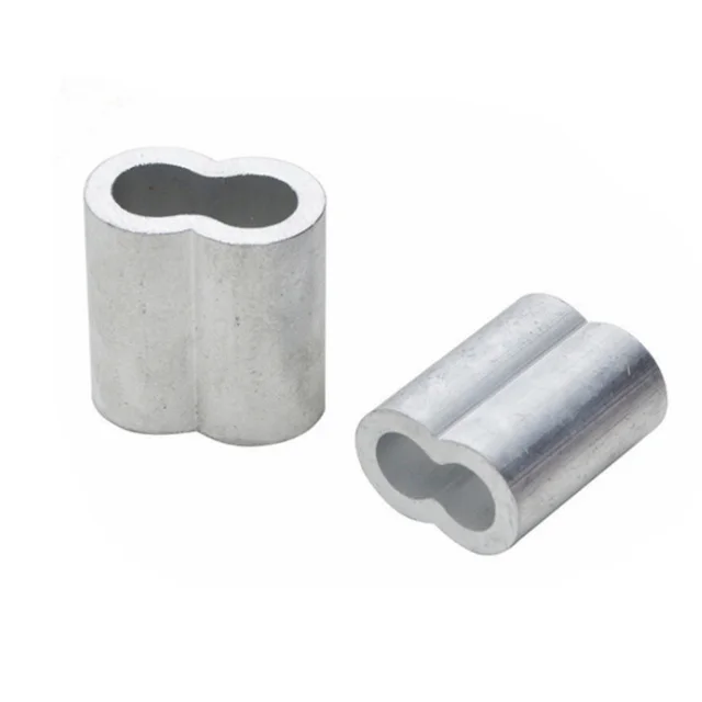 M5 eight type metric ferrule wire rope cable aluminum sleeve  fittings