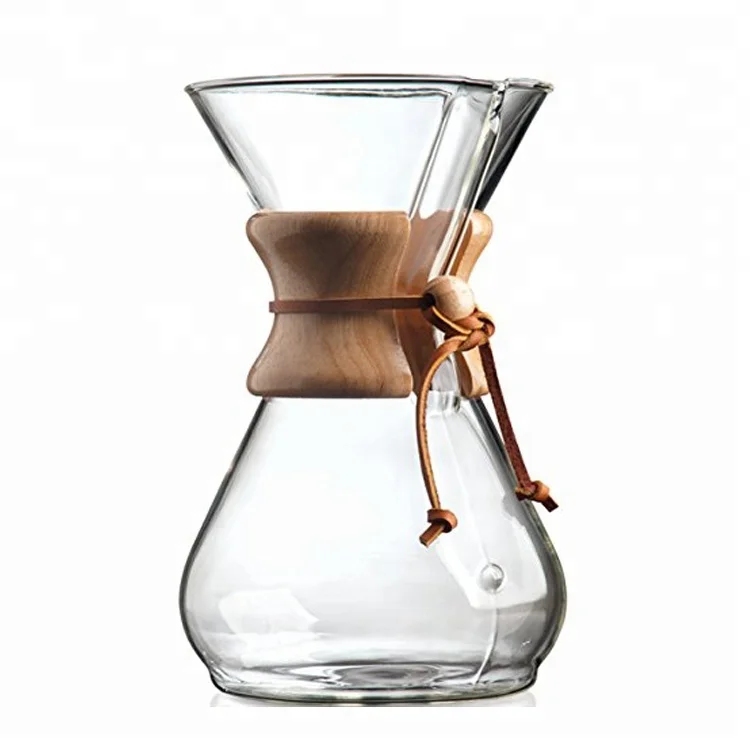 Unique Bamboo Pour Over Pour Over Coffee Maker With Glass Coffee Dripper