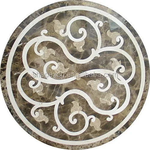 
Waterjet cutting ceramic marble medallion floor tile 60x60 