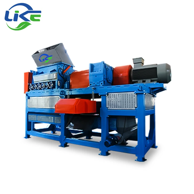 Waste tire rubber mulch machinery tire rasper