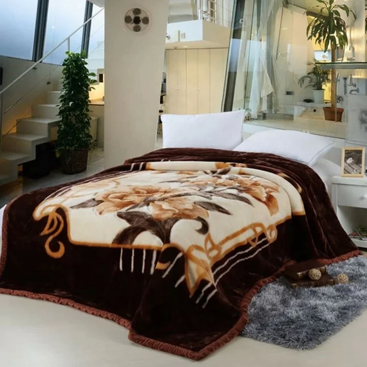 
hq635 100% Wool 100%Cashmere Brushed white Blanket 2019 High quality acrylic blanket/acrylic mink blanket/ china blanket 