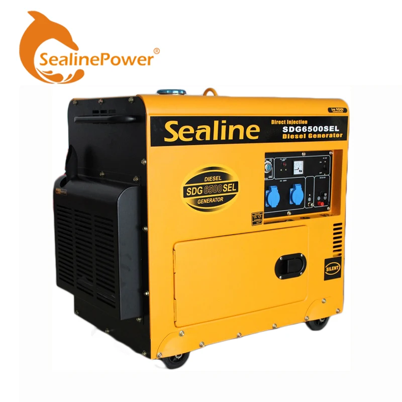 5KW Quiet Portable Diesel Generator With Large Fuel Tank 25L
