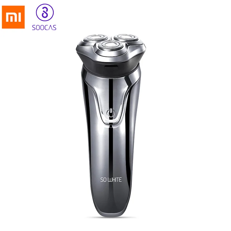 
IPX7 Waterproof XIAOMI SO WHITE Wireless 3D Smart USB Charging Electric Shaver for Men 