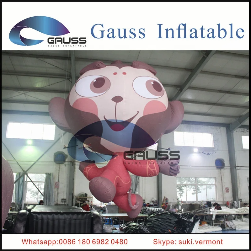 hot sale giant Inflatable remote control helium monkey balloon/inflatable advertising monkey cartoon