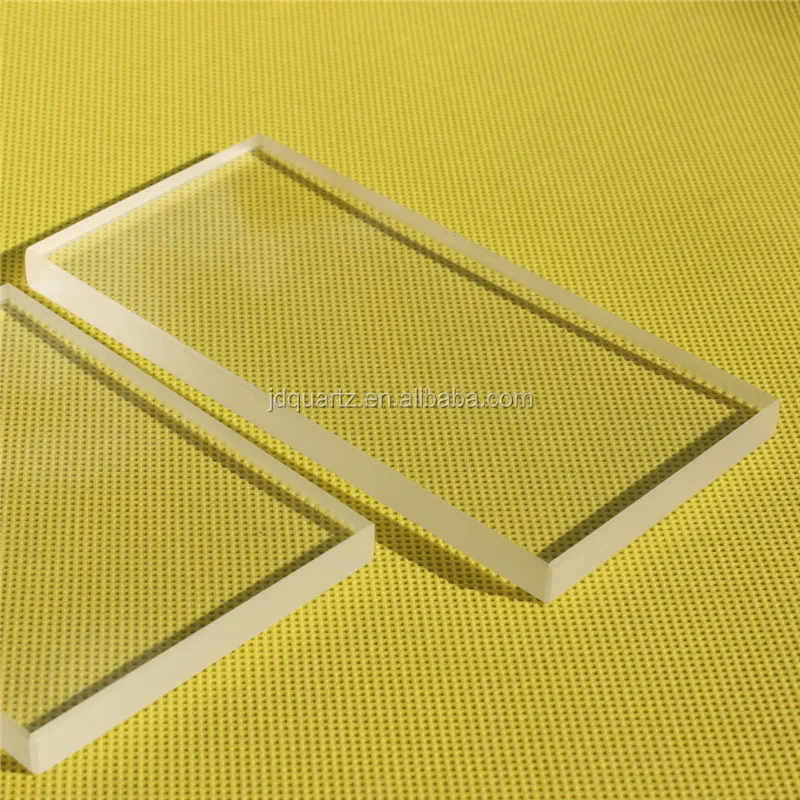 Clear round quartz glass sheet