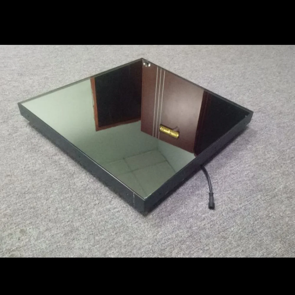 
China manufactured portable DMX infinity glass led dance floor light up golden led sparkle dance floor 