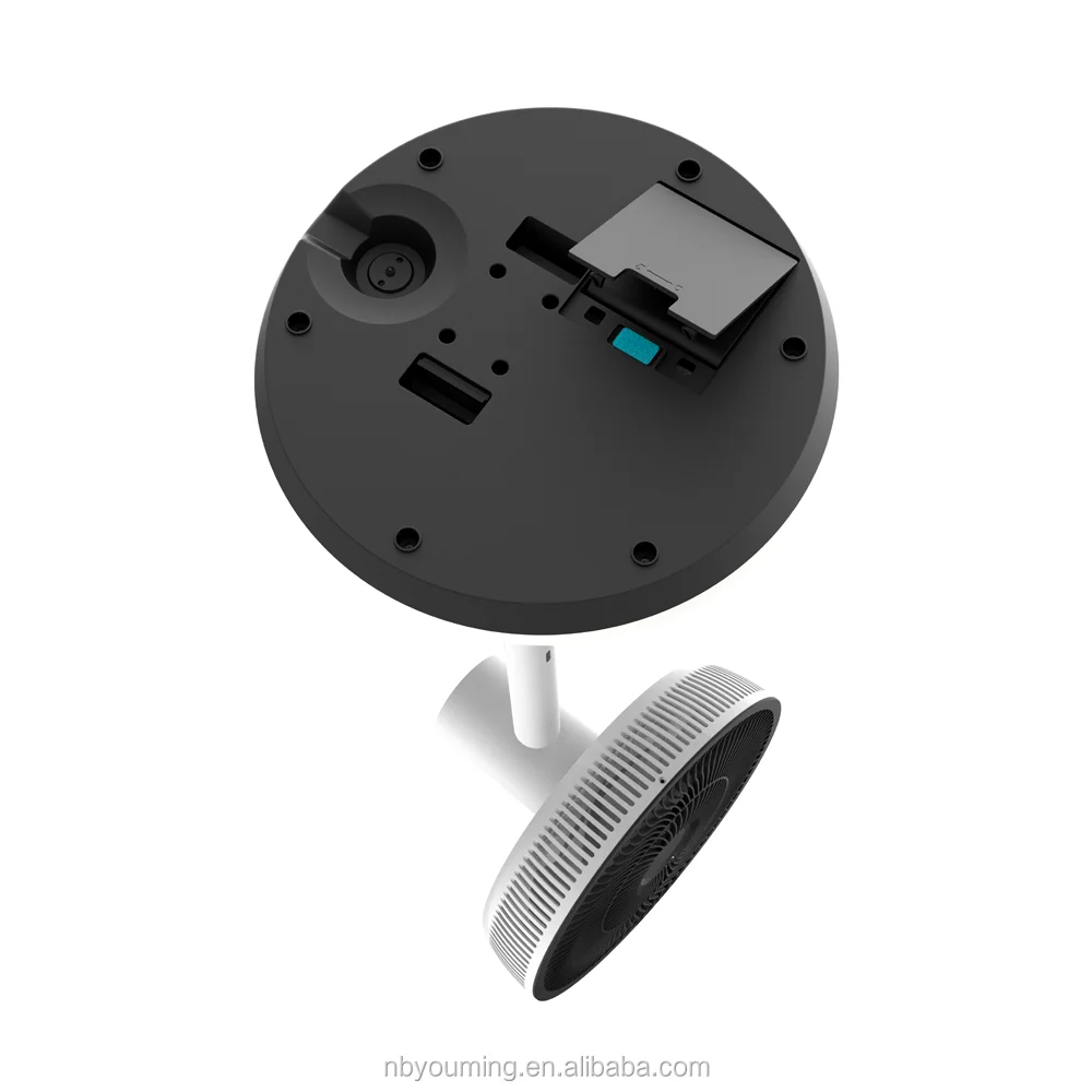 12 volt brushless dc adjustable height circulation stand electric fan