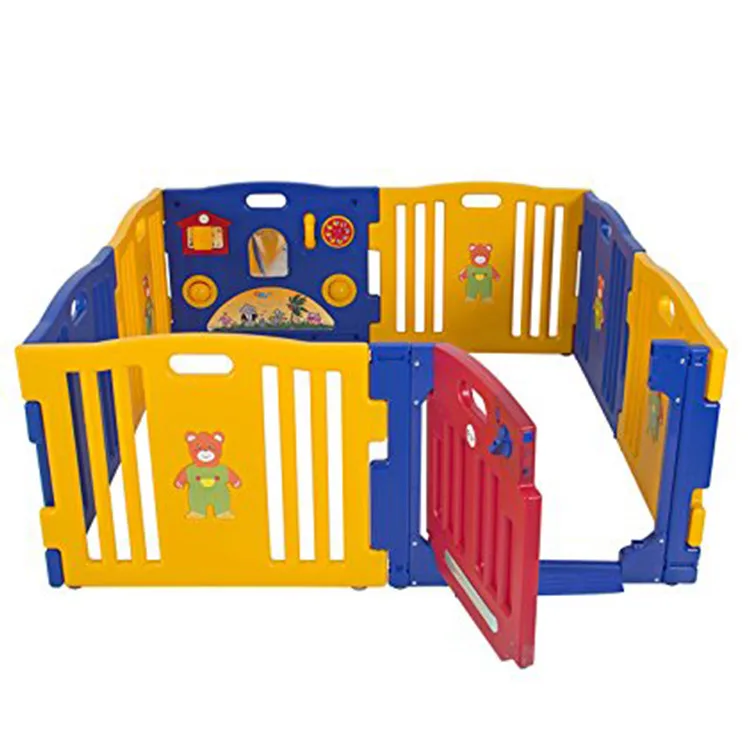 Multiple sizes plastic children play area fence baby game fence