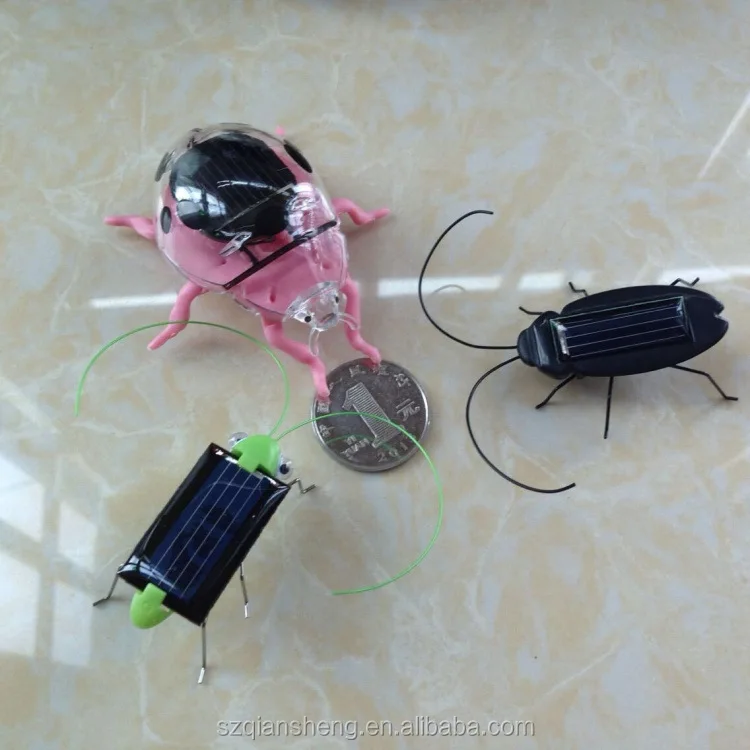 High Quality Promotion Mini Gift toys Black Beetle Educational Solar Funny Gift for Kids