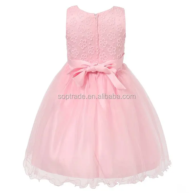 Child Formal Dress Design Girls Pink Party Wear Long Dresses For 8 Years Old Girls