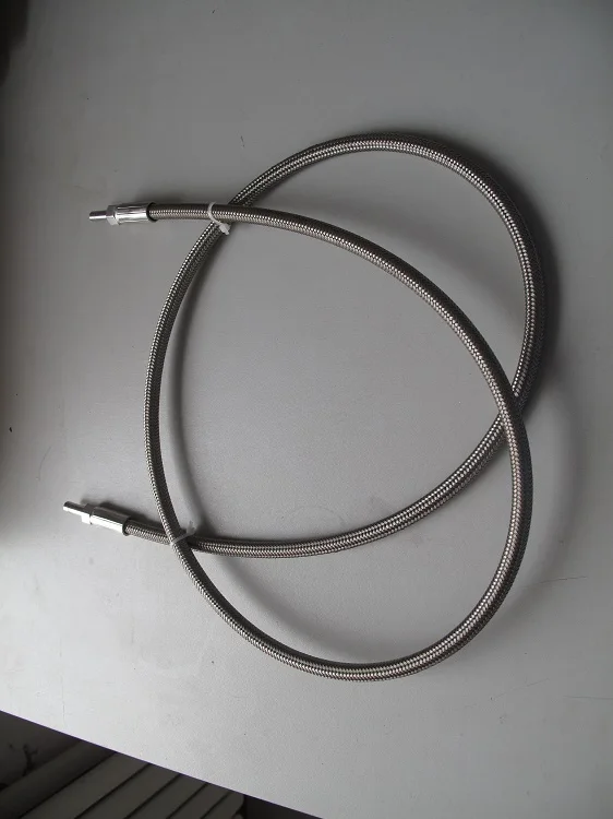 stainless steel wire braid hose refrigeration flexible hose PTFE butane hose