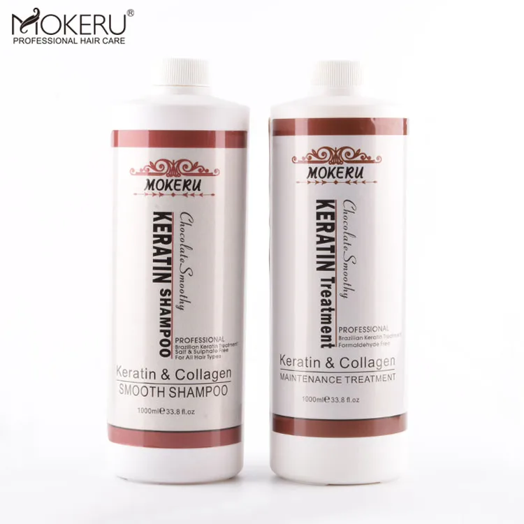 Custom Logo Private label Professional 1000ml hair keratin treatment formaldehyde free bio brazilian straightening cream