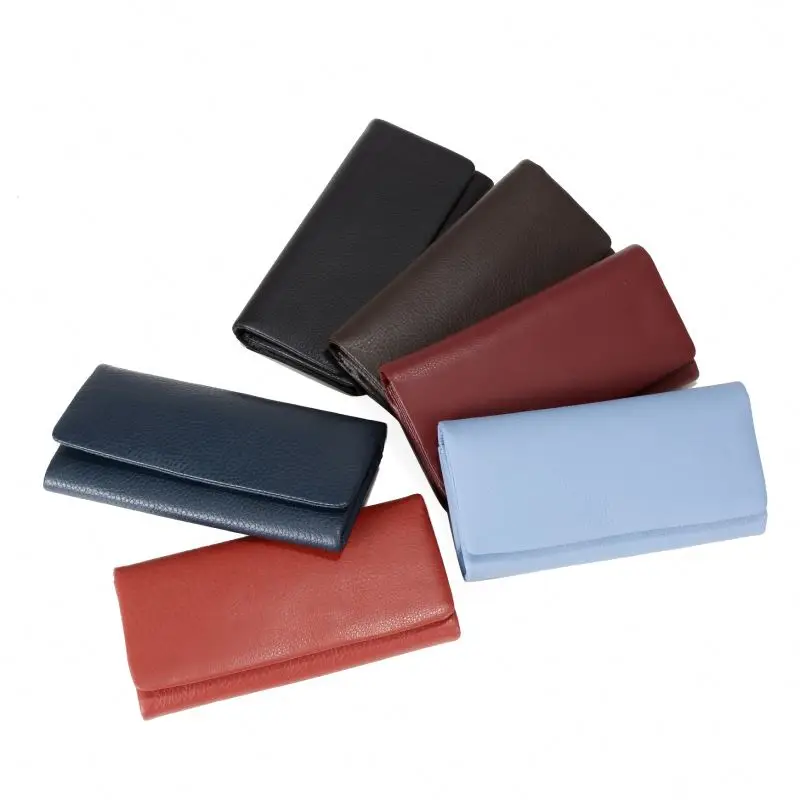 COSSROLL factory price ostrich wallet women Luxury Handmade Genuine Cow leather