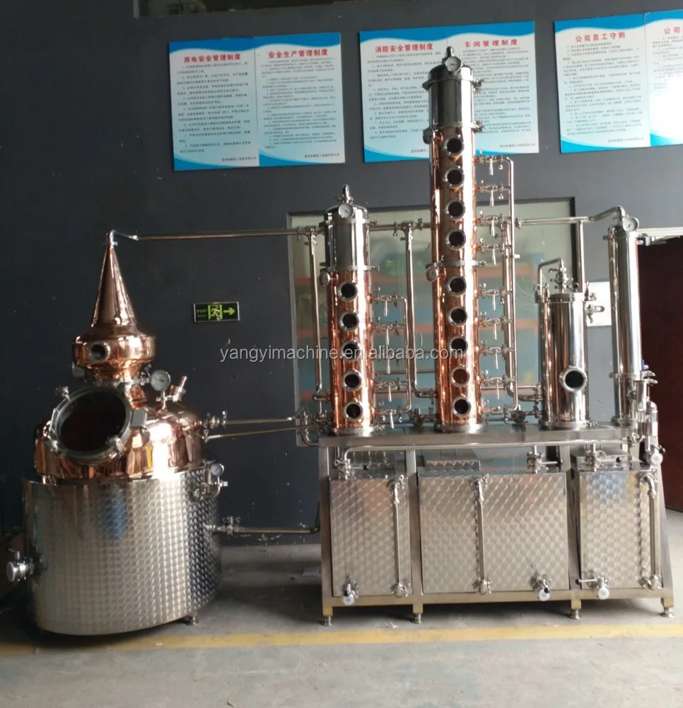 copper plate stainless steel reflux collumn still alcohol distiller/alcohol distillatio factory Whiskey & moonshine distillery