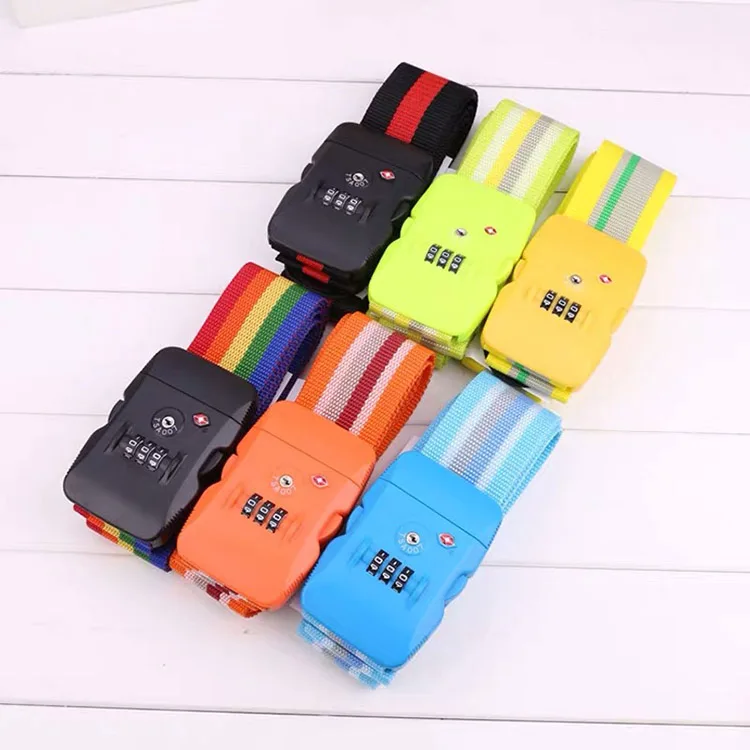 Hot Sale Wholesale Quality PP Belt 3 digit Combination Luggage Strap With TSA Lock