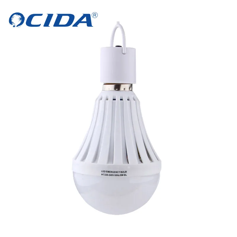 Alibaba china rechargeable led emergency bulb, battery powered led light bulb, 7W 9W 12W intelligent led emergency lamp e27